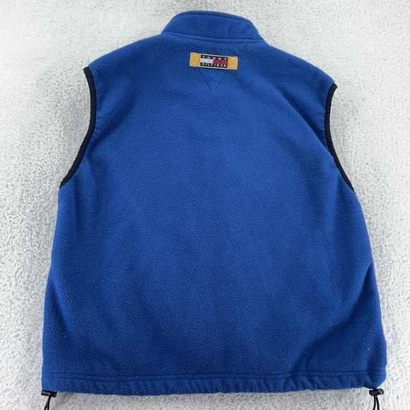 Vintage Tommy Hilfiger Fleece Vest Mens L/XL Blue Full Zip Hiking Outdoors 00s - Picture 2 of 8